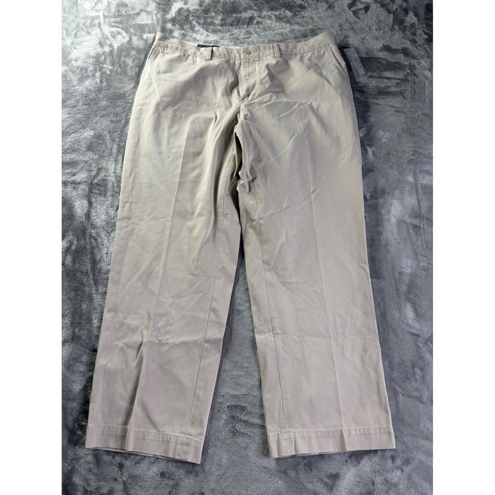 Polo Ralph Lauren Preston Pant Mens 42x30 Khaki Tan Cotton Chino Pants US 9